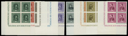 Gemälde 1949, kpl. Serie in postfrischen Pracht-4er-Blocks aus der ...